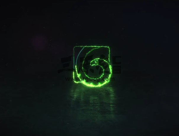 ae模板 电影logo开场片头 光线描边特效 light logo reveal 2