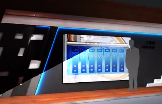 Ae模板: 虚拟三维立体3d演播室 包含材质模型贴图