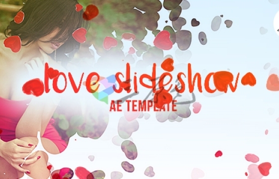 AE模板 温馨浪漫爱情婚礼主题相册 Videohive Love Slideshow