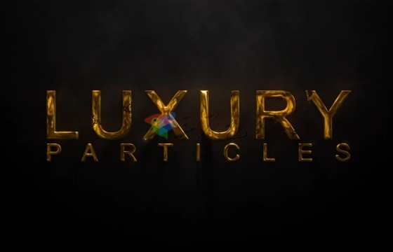 Ae模板 奢华金色粒子汇聚Logo文字动画Luxury Particle Logo