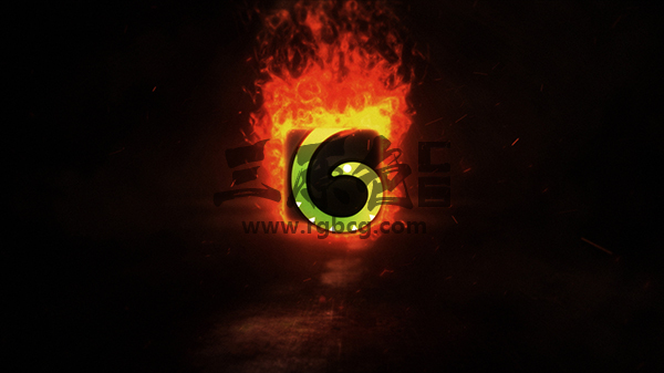 AE模板 燃烧火焰特效LOGO标志片头展示 Fire Logo Reveal Ae 模板-第1张