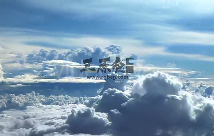 视频素材 飞行在云层云端之上 天空背景素材 Mov VIP 资源-第1张