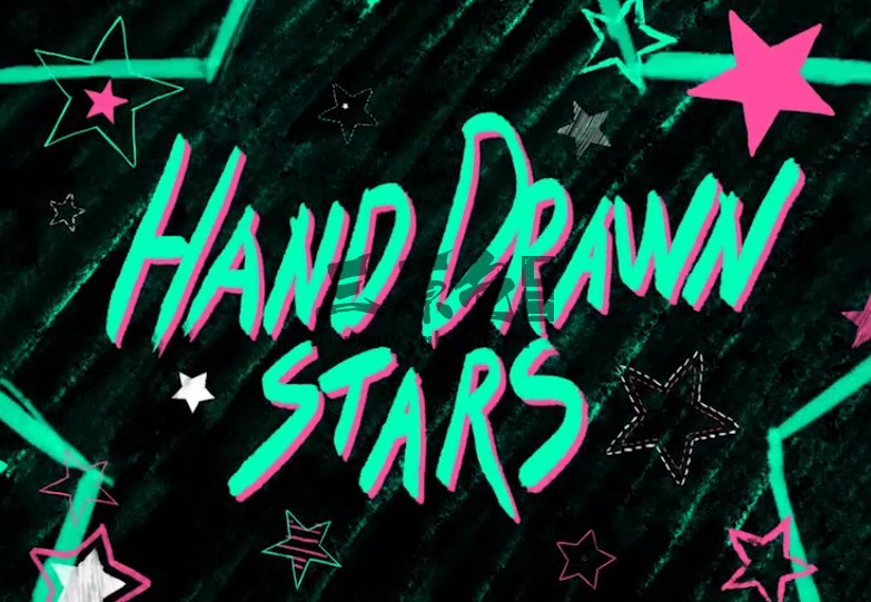 AE模板 手绘卡通动画星星元素 Videohive Hand Drawn Stars Ae 模板-第1张