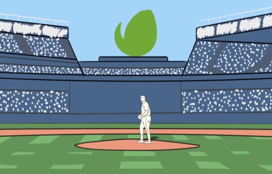 AE模板 棒球飞出LOGO标志展示片头 Baseball Logo