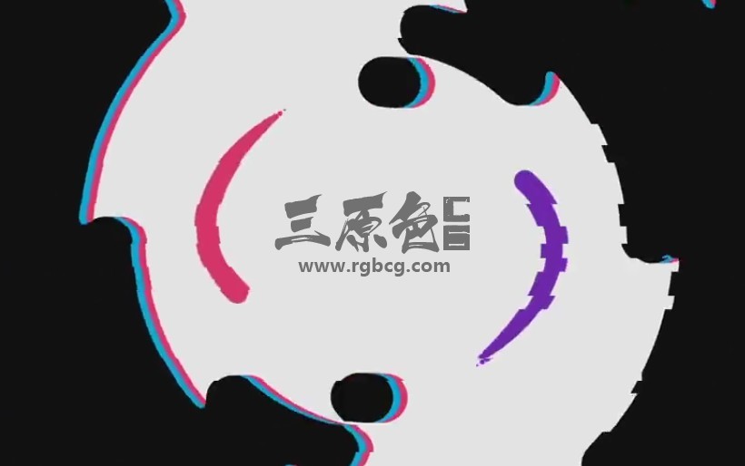 AE模板 图形动画干扰故障形状LOGO片头 Glitch Shapes Logo Ae 模板-第1张