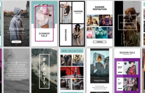 AE模板 手机竖屏产品广告促销展示模板 Instagram Stories Minimal Pack