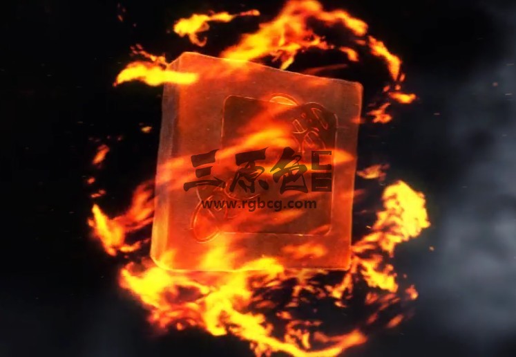 AE模板-魔术火焰环绕特效LOGO标志片头 Magic Fire Reveal Ae 模板-第1张