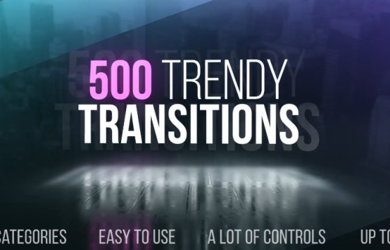 AE模板 500个创意无缝转场过渡动画 VideoHive Transitions