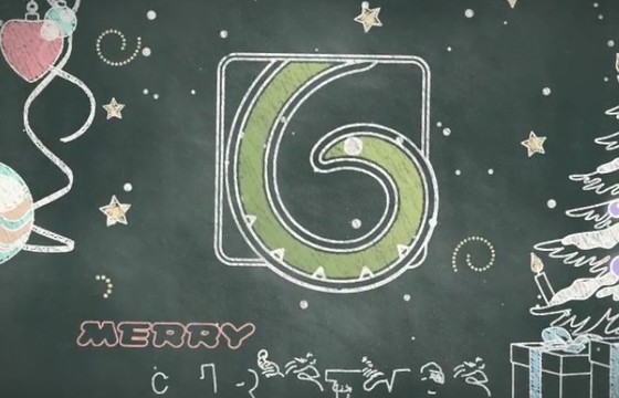 AE模板 圣诞节黑板报LOGO动画 Christmas Chalkboard Logo