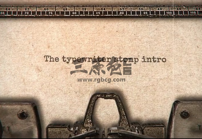 AE模板 怀旧复古风格文字快闪模板 Typewriter Stomp Intro Ae 模板-第1张