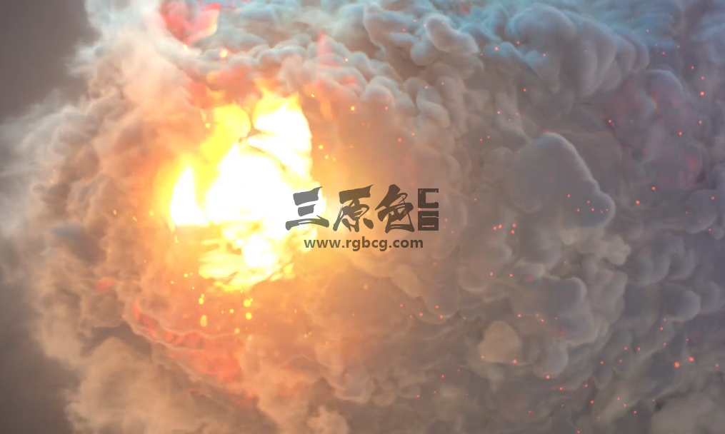 AE模板 - 火焰烟雾魔化特效 LOGO标志开场 Fire Blast Logo Intro Ae 模板-第1张